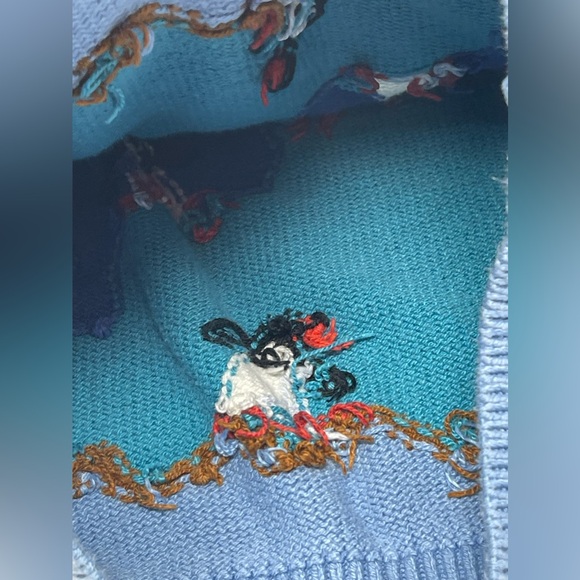 CHRISTINE FOLEY: Penguin Sweater, Size 5/6 Hand knit, Crewneck - Picture 7 of 12